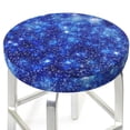 thumbnail image 3 of Lsque Blurred Star Snow Christmas Round Bar chair cushion covers Velvet Fabric Premium Comfort Protects from Scratches and Stains for 14-17 Inch Chair- 13 inch, 3 of 7