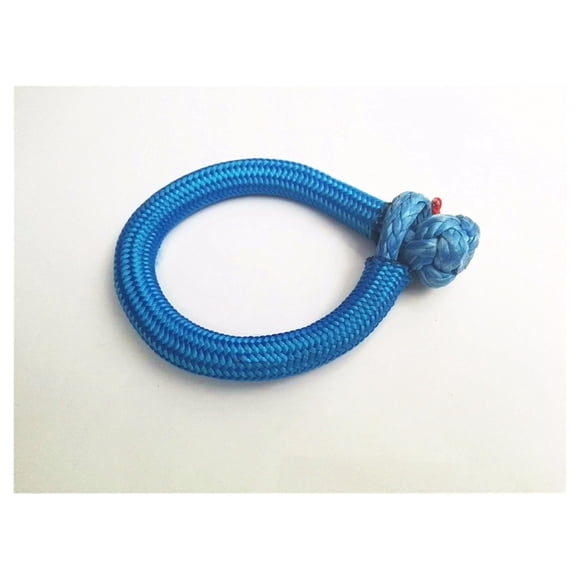 Blue 8mm*80mm Soft Shackles With Sleeve,ATV Winch Shackle,Rope Shackle For Yacht,Synthetic Winch Cable ,Easy to Use