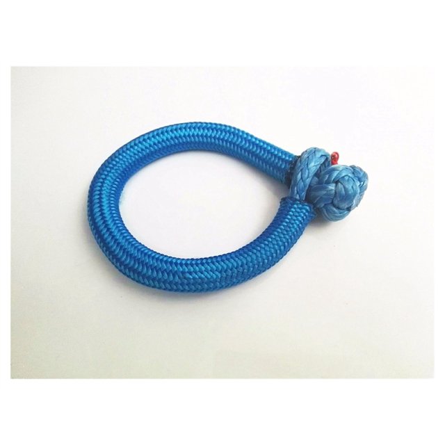 Blue 8mm*80mm Soft Shackles With Sleeve,ATV Winch Shackle,Rope Shackle For Yacht,Synthetic Winch Cable ,Easy to Use