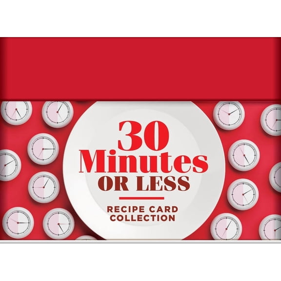 Recipe Card Collection Tin 30 Minutes or Less Recipe Card Collection Tin 72 Recipe Cards   28 Blank Recipe Cards to Write Your Own Recipes   5 Tabb, (Hardcover)