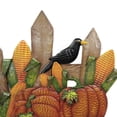 thumbnail image 2 of Home & Garden Fence W/ Pumpkins & Corn Stake Metal Crow Happy Harvest 31833636, 2 of 3