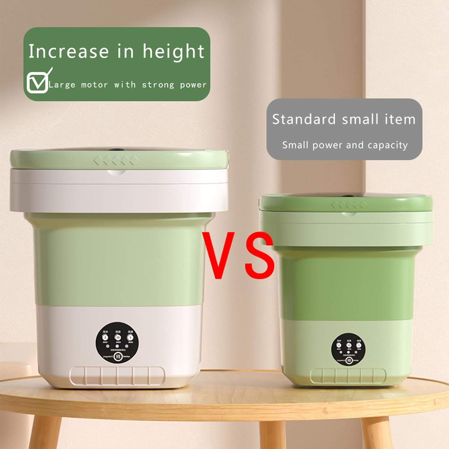 Portable Washing Machine 16L, Mini Washing Machine Foldable & Lightweight, Washer Quick & Convenient for Clothes, Socks & Underwear, Lavadoras Portatiles para Apartamentos for Dorms, Travel