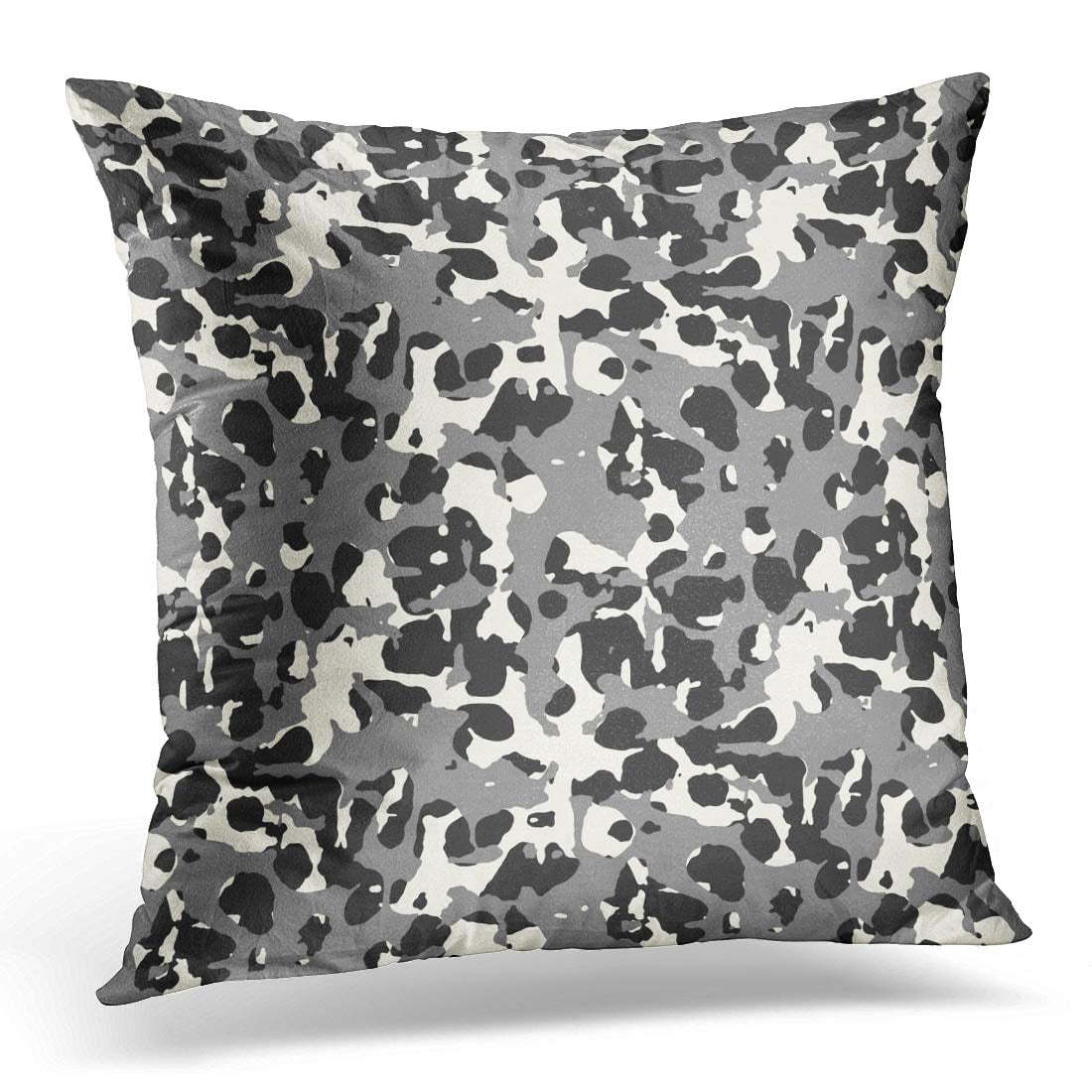 ECCOT Black Bold Abstract Spotty White Broken Pillowcase Pillow Cover