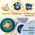 thumbnail image 4 of Supernal 32pcs Wheat Straw Dinnerware Sets,Plastic Plates and Bowls Sets for 8,Unbreakable Plates and Bowls Sets Dishwasher Safe Microwave Safe Fun Colors Perfect for Cooking Family Camping Picnics, 4 of 8