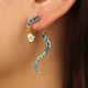 thumbnail image 2 of Pendientes vintage de aleación para mujer: pendientes con forma de animales del zodiaco, 2 of 8