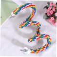 thumbnail image 3 of xianyou-Bird Rope Perch, 34.5inch Bird Swing Perch Parrot Climbing Rope Bird Parrot Stand Bird Rope Rainbow Cotton Rope, Diameter 2cm, 3 of 4