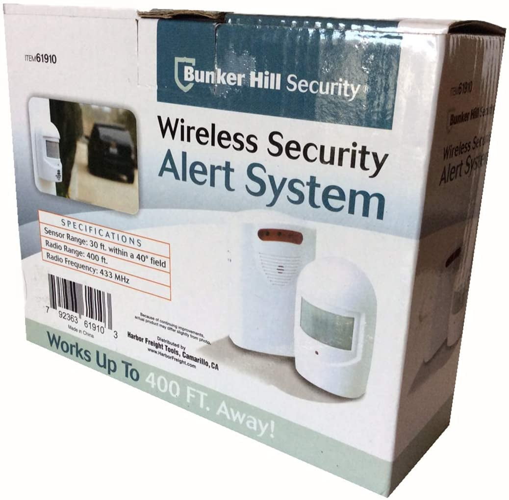Bunker Hill Wireless Security Alert System 400ft Range 