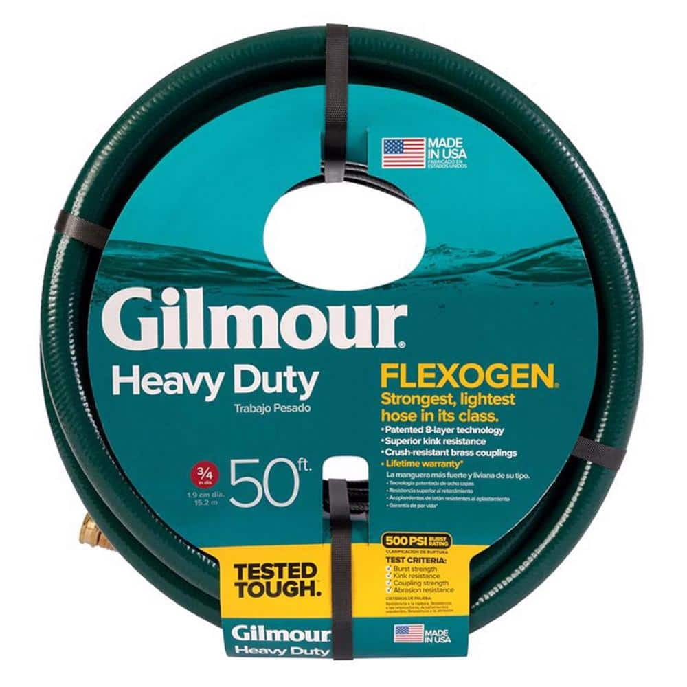 Flexogen 3/4 in. D x 50 ft. L Heavy-Duty Garden Hose