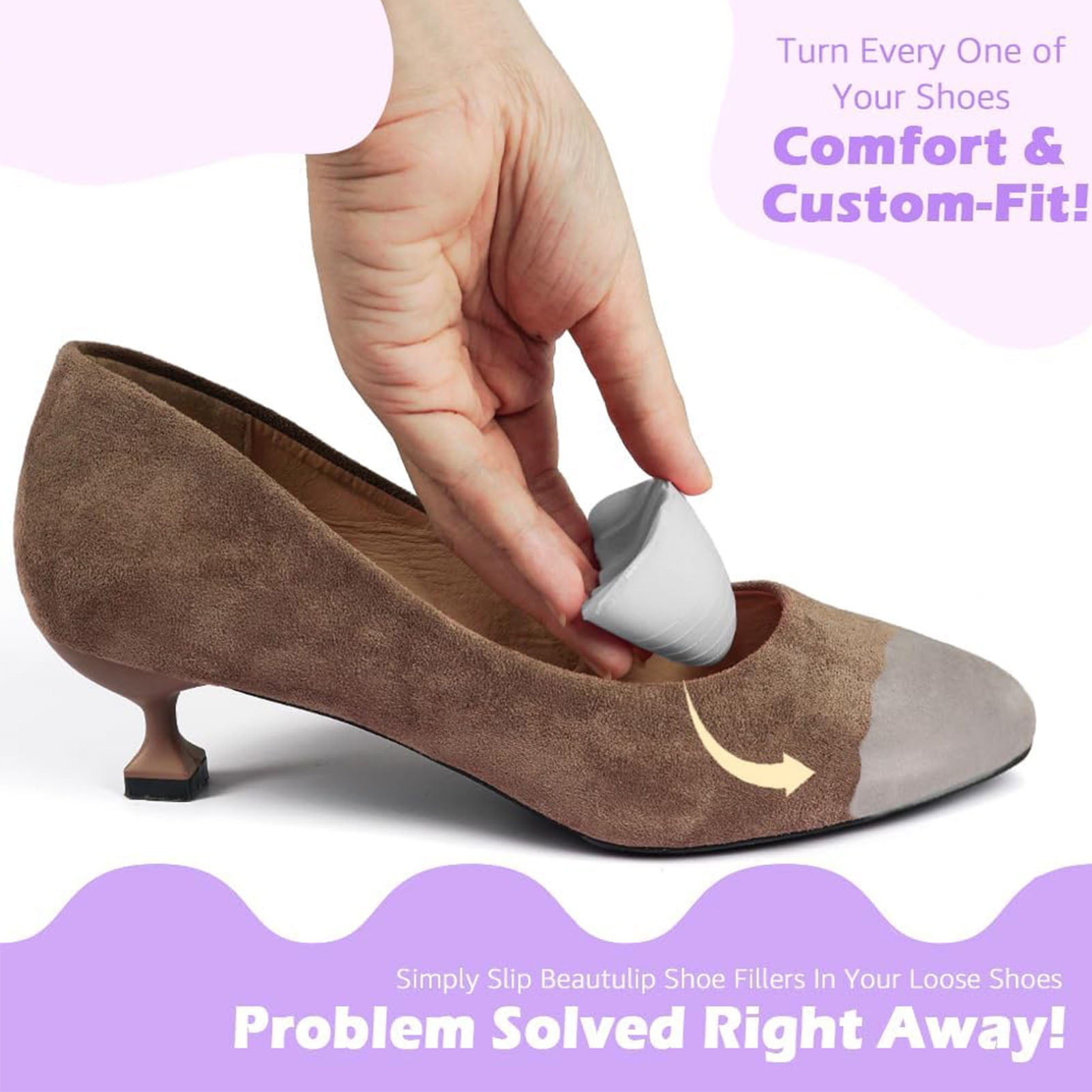 Inserts de Bout de Chaussure, Paire d'Inserts de Bout pour