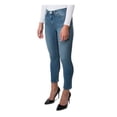 thumbnail image 3 of HUDSON Womens Blue Zippered Buttoned Cropped Skinny Jeans Size: 27 Waist, 3 of 4