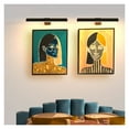 thumbnail image 2 of Painting Picture Light Portrait With Remote Living Room Wireless Wall Lamp Art Display Rechargeable Light ,Easy to Use, 2 of 7