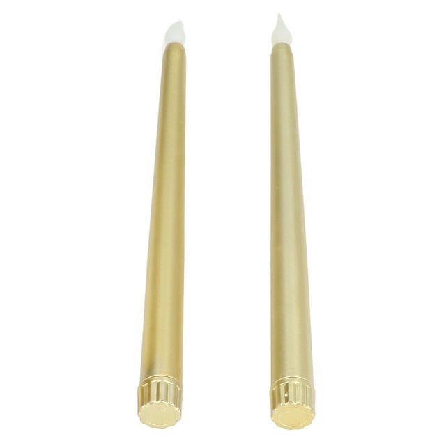 2Pcs LED Taper Candles Battery Powered Electric Flickering Flameless