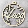 thumbnail image 3 of Personalized Christmas Snowflake Ball Custom Laser Cut Baubles Different Name Ornament Christmas Hanging Gift Tree Wooden Tags, 3 of 5
