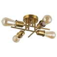 thumbnail image 3 of Dainolite 4 Light Incandescent Semi-Flush Mount Aged Brass, 3 of 4