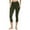 Army Green, variant on Women's Yoga Fitness Capri Leggings with Booty Lifting High Waist Slim Fit Moisture Wicking Side Pockets for Workout Running Gym Athletic