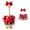 J, variant on 23 Inch Christmas Porch Goose Outfits With Bow Headband And Santa Print Dress,Funny Xmas Geese Clothing For Outdoor Christmas Decorations,Garden Statue Holiday Decor