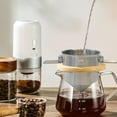 thumbnail image 4 of Letfool Pour Over Coffee Dripper, Stainless Steel Coffee Filter, Metal Cone Filter Paperless, Reusable Coffee Filter, Single Cup Coffee Maker with Non-Slip Handle, 4 of 6