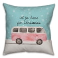 thumbnail image 2 of Creative Products IÃ¢â‚¬â„¢ll be home for Christmas 16x16 Spun Poly Pillow, 2 of 3