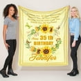 thumbnail image 3 of 35Th Birthday Gift, Birthday Blanket, 35Th Friendship Throws Blanket Gifts Birthday, Birthday Blanket for Women Daughter Grandma, Ladies Gifts for Birthday, Happy Birthday Friend Gift, 3 of 6