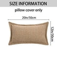 thumbnail image 6 of Unique Bargains Soft Houndstooth Throw Pillow Covers Set of 2 Brown 20" x 12", 6 of 6