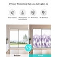 thumbnail image 4 of Window Privacy Film, Purple Forest UV Sun Blocking Window Tint Film Heat Control One Way Blackout Window Film, Modern Abstract Silhouette Art Non Adhesive Static Cling Window Sticker 19.6x39.3 In, 4 of 7