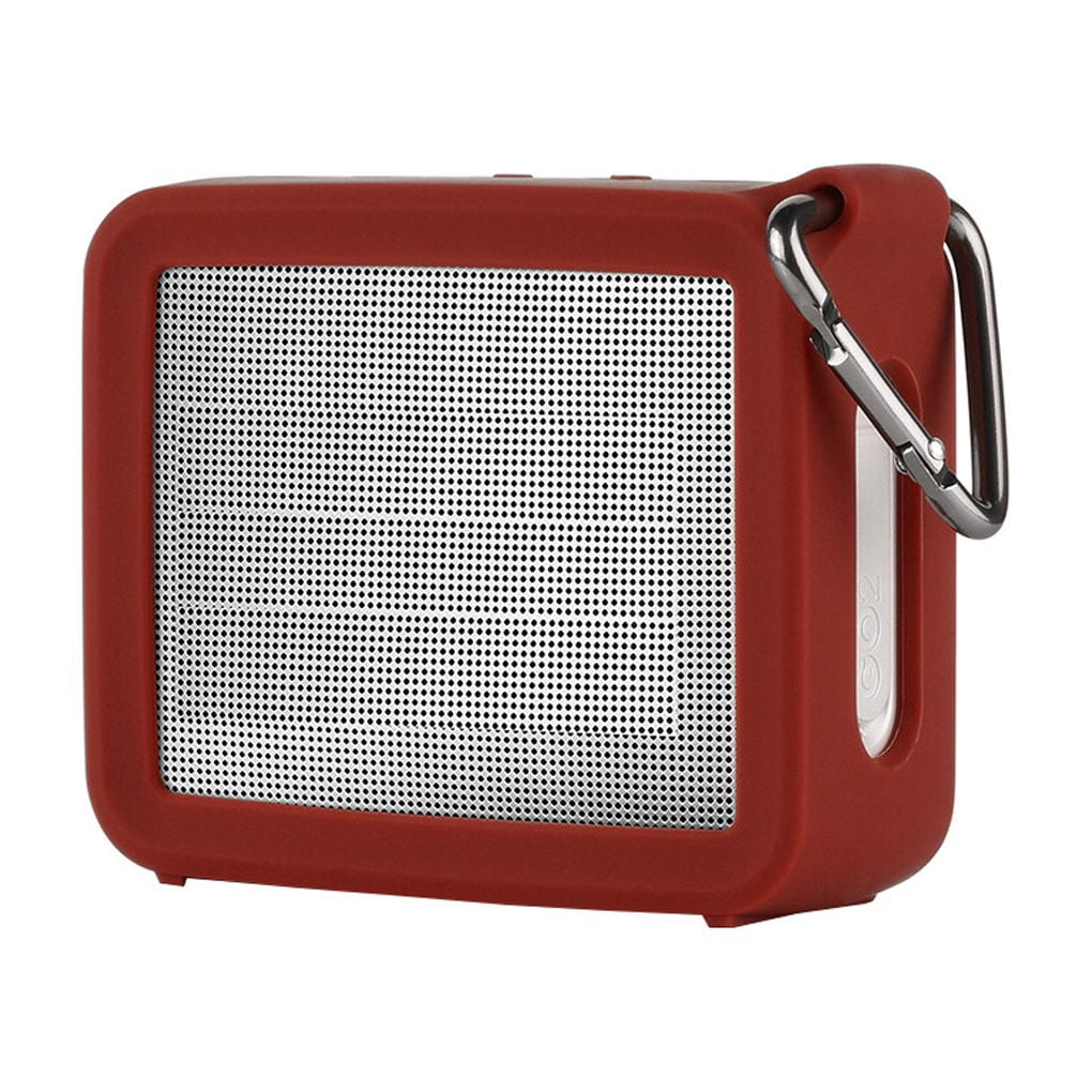 facefd Bluetooth Speaker Cover Wireless Speaker Soundbox Silicone Protector Replacement for JBL Go 2, Red