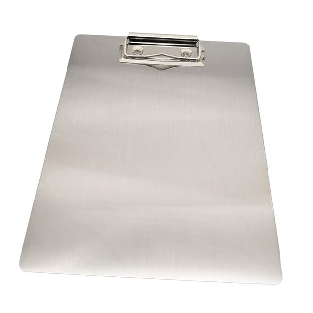 Tablero de clip, tableros de escritura, portapapeles de archivos A4 plateados duraderos, carpeta de archivos, documento 315 cm x 23 cm Sharpla Portapapeles de menú