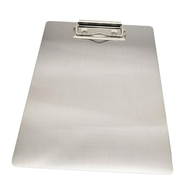 Tablero de clip, tableros de escritura, portapapeles de archivos A4 plateados duraderos, carpeta de archivos, 315 cm x 23 cm Cola Portapapeles de menú
