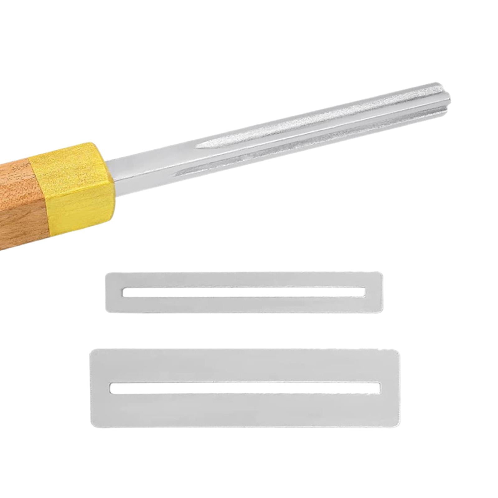 LeeQinersw Guitar Fret Crowning File with 2 Fretboard Guards Luthier Leveling Dressing Tool