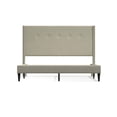 Glenwillow Home MCM Upholstered Platform Bed - Walmart.com