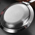 thumbnail image 6 of New Fine Mesh Skimmer Spoon, Professional 304 Stainless Steel Hot Pot Fat Strainer for Oil Filter Skimming Grease and Foam, Durable Multi-Functional Kitchen Cooking Mesh Food Strainer Ladle, 6 of 9