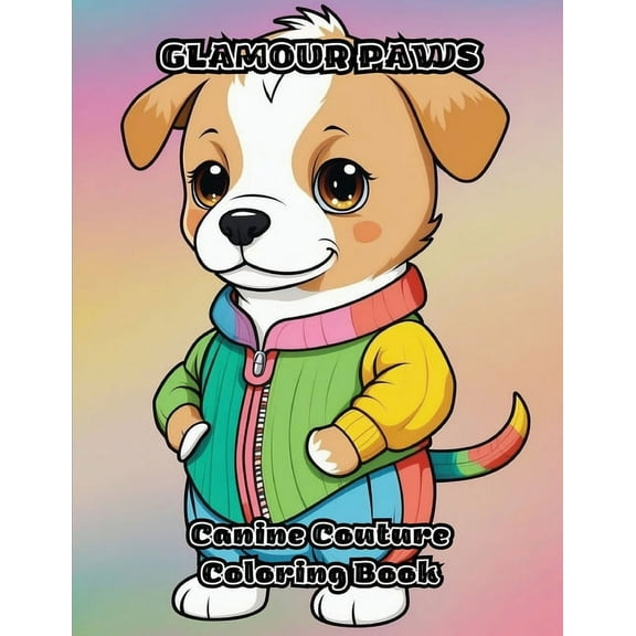 Glamour Paws: Canine Couture Coloring Book, (Paperback)