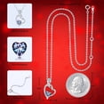 thumbnail image 2 of TINGN Mom Gifts Mom Necklaces with Preserved Red Rose 925 Sterling Silver Rose Heart Birthstone Necklaces Jewelry for Mom, 2 of 7