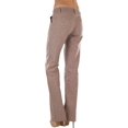thumbnail image 7 of ToBeInStyle Women's Cozy Linen-Cotton Blend Heather Dye Pants - Mocha - Medium, 7 of 7
