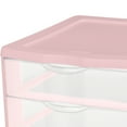 thumbnail image 7 of Sterilite Plastic 3 Drawer Unit Blush Pink, 7 of 7