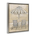 thumbnail image 2 of Stupell Industries Coastal Umbrella & Chairs Drawing Gray Floating Frame Canvas Art, 17 x 21, by Patti Bishop, 2 of 8