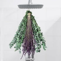 GoXteam 116pcs Mix Dried Eucalyptus Stems & Lavender Bundle for Shower, Natural Real Preserved Eucalyptus Leaves Greenery, Lavender for Hanging Shower Plants, Flower Arrangements, Vase Decor