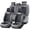 gray black, variant on FLORICH Car Seat Covers Front, Luxury Nappa Leather Seat Covers, Breathable and Waterproof, Automotive Seat Covers Universal for Most Cars, Black & Red Line