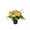 Yellow, variant on Orangide Artificial Cemetery Memorial Decoration, Funeral Silk Rose Potted Plant for Grave Site, Outdoor Grave Stone Flower Arrangement, Durable Outdoor Decor