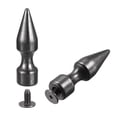 thumbnail image 1 of Unique Bargains 10x35mm Screw Back Rivets Solid Leather Studs Black 15 Sets, 1 of 5