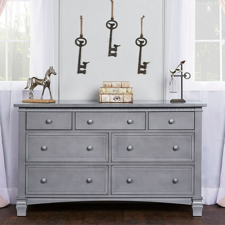 Evolur Cheyenne and Santa Fe Double Dresser Storm Grey
