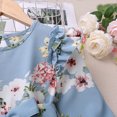 thumbnail image 6 of LYMAYTER Little Girls Ruffle Princess Dresses Kids Baby Cartoon Long Sleeve Dress Toddler Crewneck Casual Dress for 2-7 Years, 6 of 7