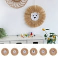 thumbnail image 5 of Animal Head Hand-Woven Wall Hanging Craft,Cartoon Lion Tiger Straw and Cotton Thread Weaving Wall Pendant,Nursery Room Wall Art Decor for Home Bedroom Living Room Decoration, 5 of 7