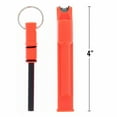 thumbnail image 3 of ASR Outdoor Orange 3 in 1 Flint Rod Striker Fire Starter Whistle, 3 of 9