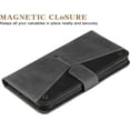 thumbnail image 2 of Splicing PU Leather Case for iPhone SE(5G) 2022 iPhone 7 iPhone 8 iPhone SE 2020, Retro Vintage Durable Flip Folio Wallet Cover with Magnetic Closure Kickstand Card Slots - Gray, 2 of 14