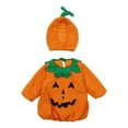 thumbnail image 4 of MuXiKeJi Clothes Halloween Pumpkin Bodysuit Toddler For Cute Baby,Halloween Pumpkin Outfit Toddler 2025,Infant Unisex Kids Sets For Boys Girls,Halloween Clothes Romper Tops Hat Footies, 4 of 10