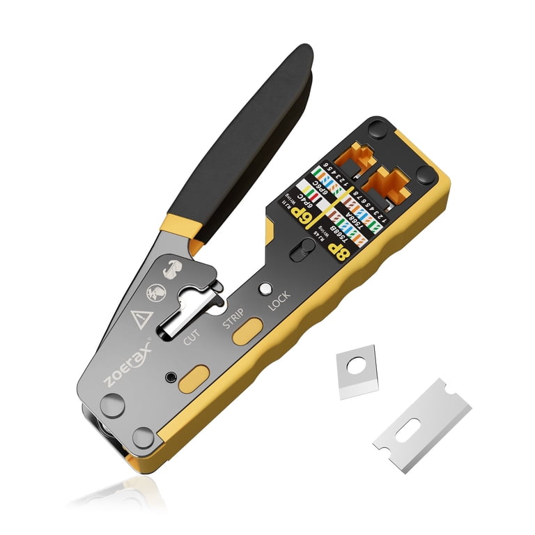 ZoeRax RJ45 Ethernet Crimping Tool for RJ11/RJ12 Standard