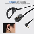thumbnail image 4 of Auriculares de Escucha individuales, Auriculares de Aproximadamete 90 cm Longitud de Línea de Sonido ABS 3.5 mm ABS para Radio Walkie Talkie, 4 of 7