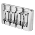 thumbnail image 1 of Improved Sound Quality Adjustable Saddle Metal Bass Bridge for 4 String Electric Basses, 1 of 8