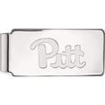 thumbnail image 1 of 14K White Gold 14Kw Logoart University Of Pittsburgh Money Clip (53 X 24) Made In United States 4w019upi, 1 of 5